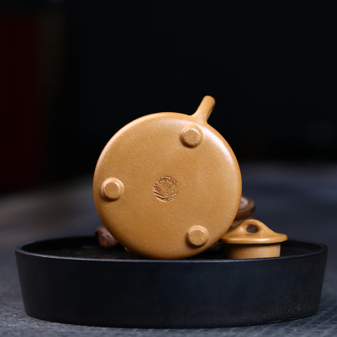 Bamboo shadow stone scoop Zisha pot raw ore section mud