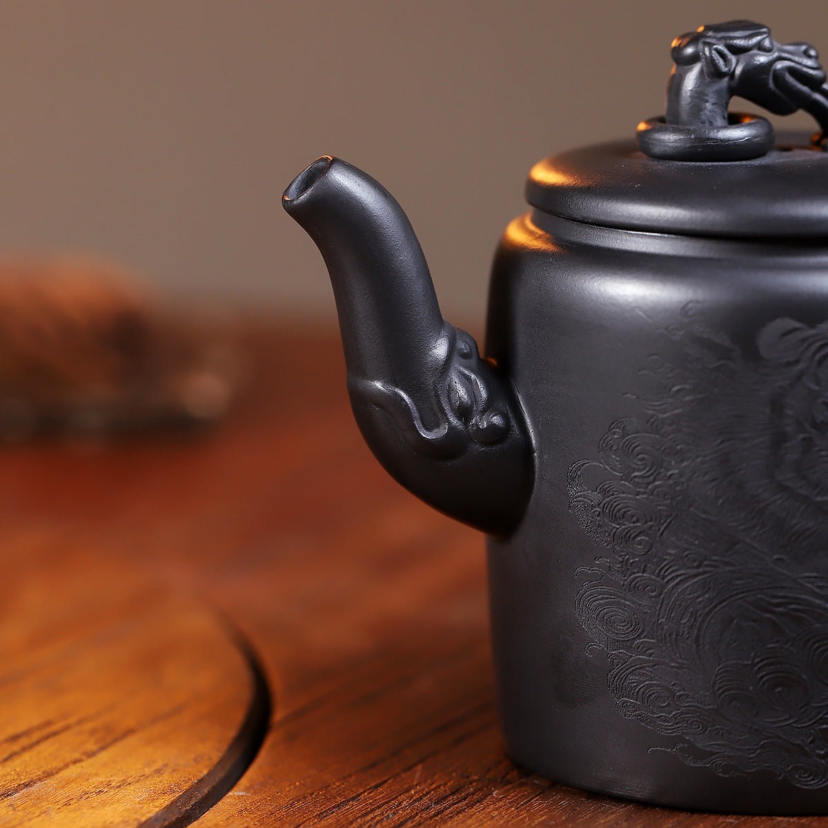 Palace Lantern Zisha Pot Raw Ore Yellow