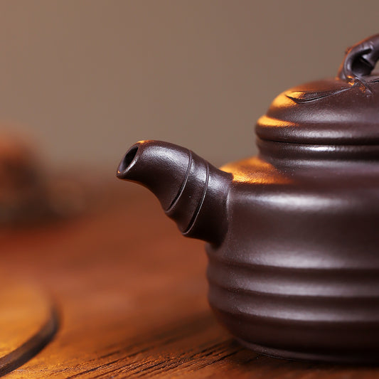 Zhu Gu Yixing Zisha Teapot – Original Purple Clay 200ml Handmade Teapot