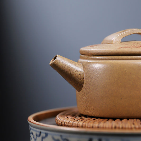 Carved Zisha Teapot “HanWa” Style – 180ml, Five-Color Segment Clay, Traditional Chinese Tea Pot