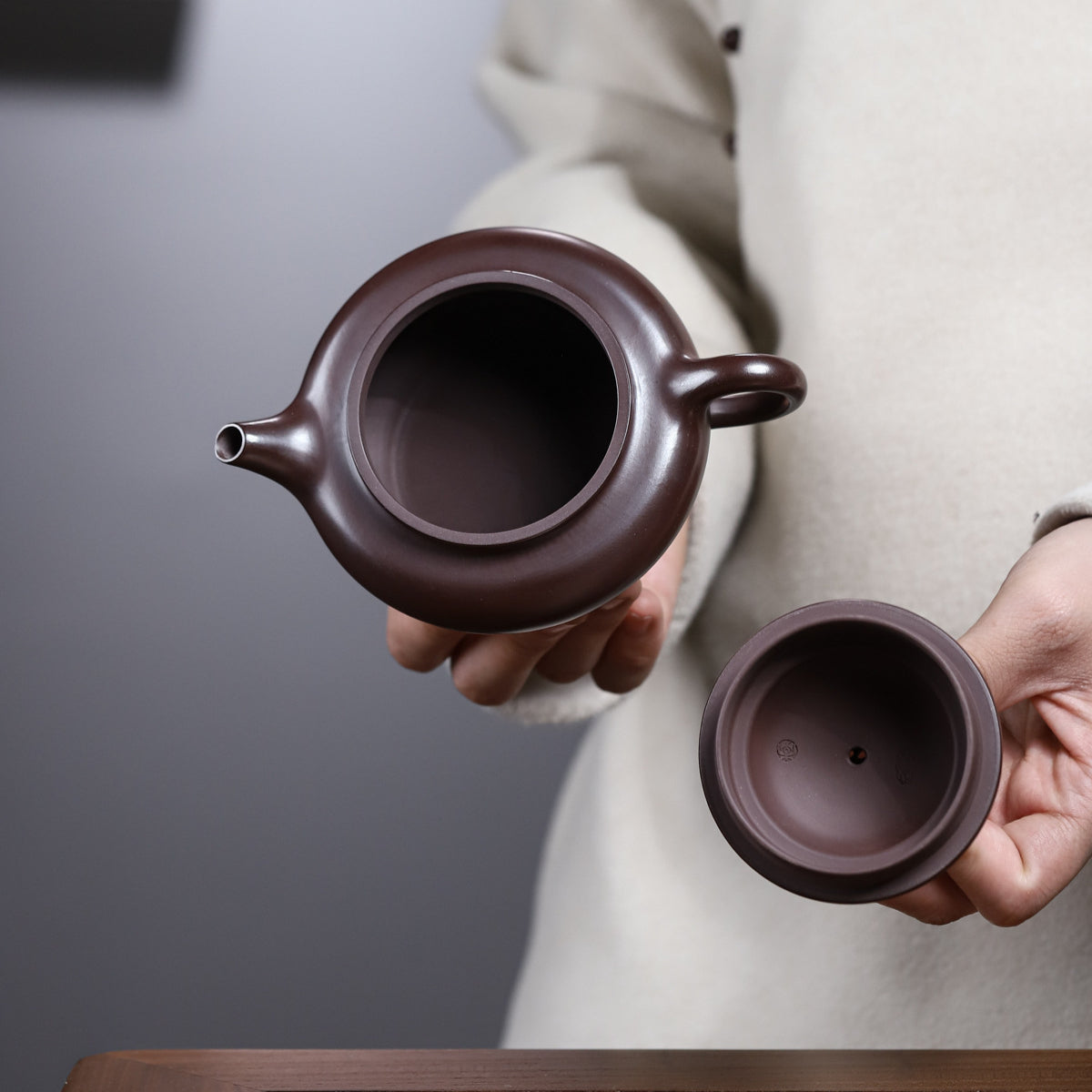 Fuyun Zisha pot stone red