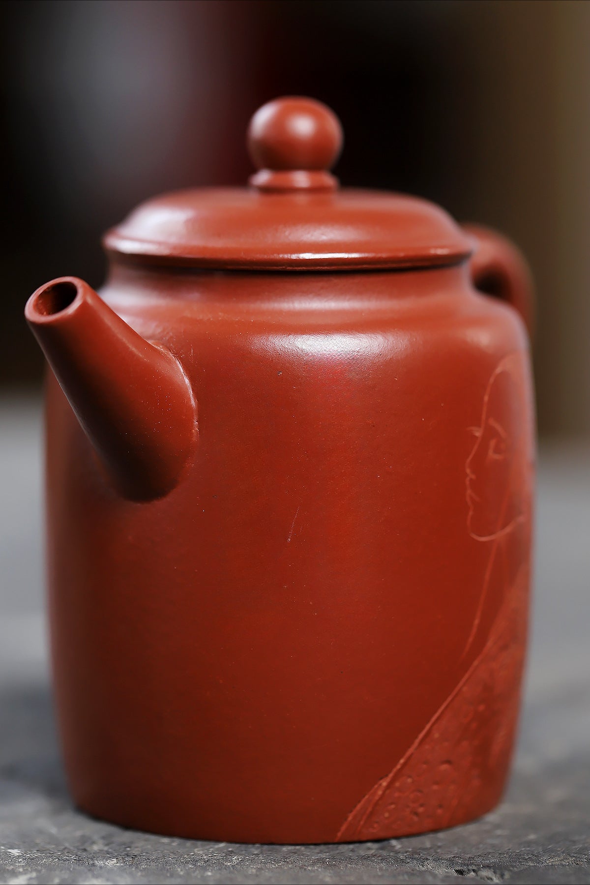 Sketch Straight Purple Clay Pot Raw Ore Dahongpao Tea