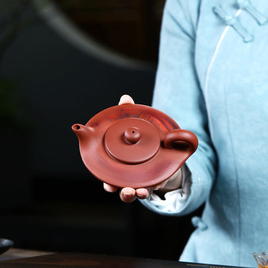 Virtual flat purple clay pot raw ore clear cement