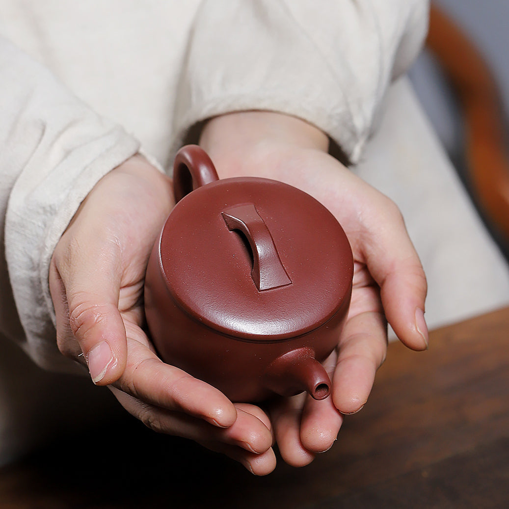 Hanwa Zisha pot raw ore red leather dragon