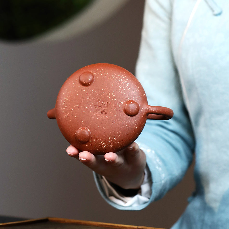 Stone scoop purple clay pot dragon blood sand