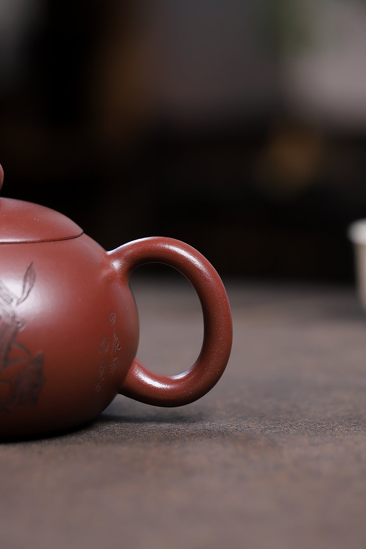 Orchid Xishi Purple Red Clay Zisha Pot
