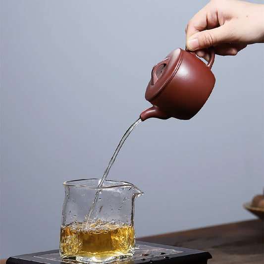 Hanwa Zisha pot raw ore red leather dragon