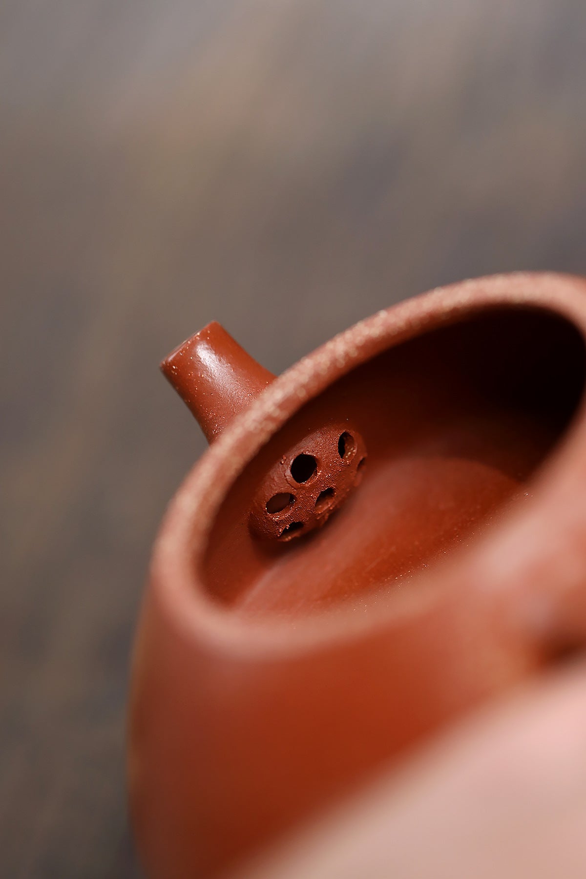 Wen scoop, downhill mud purple clay pot