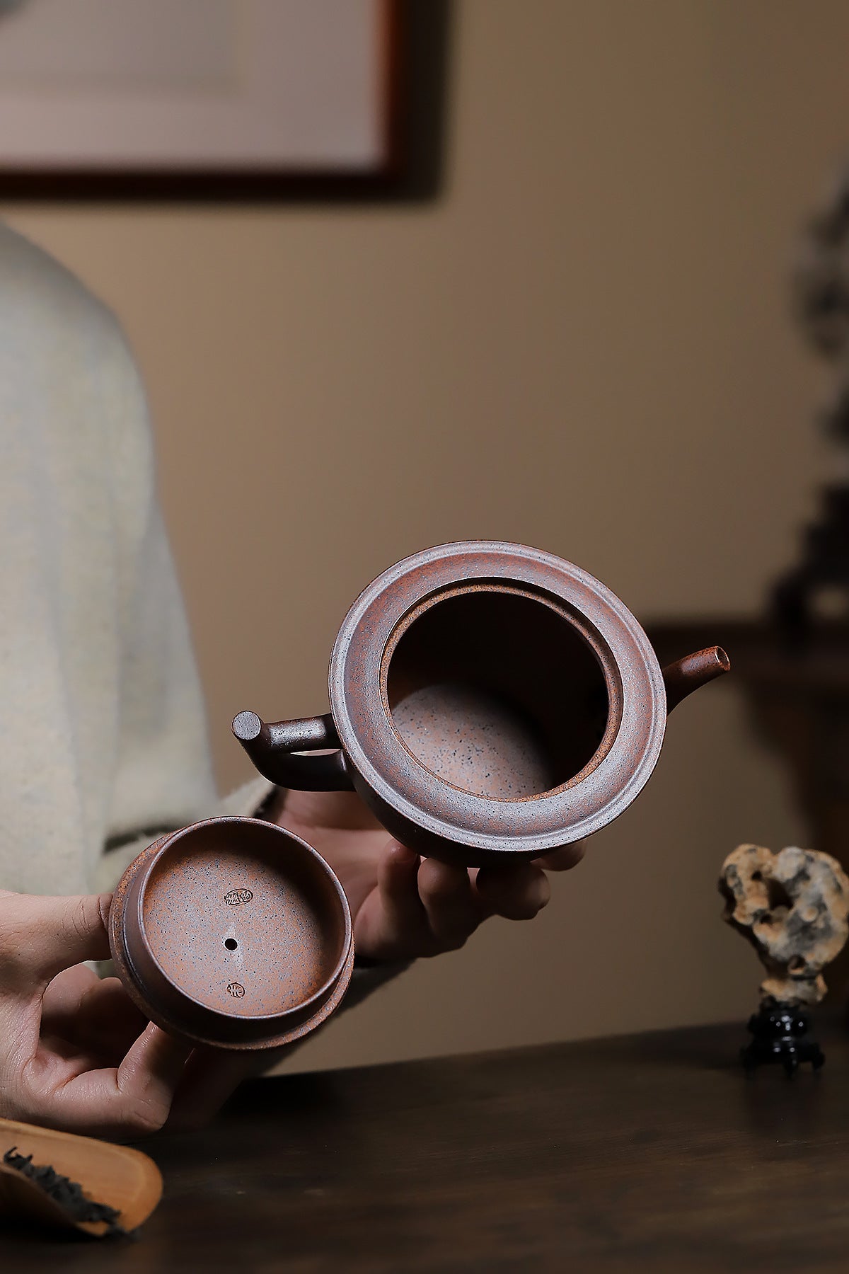 Bowjun Zisha pot high temperature reduction burning