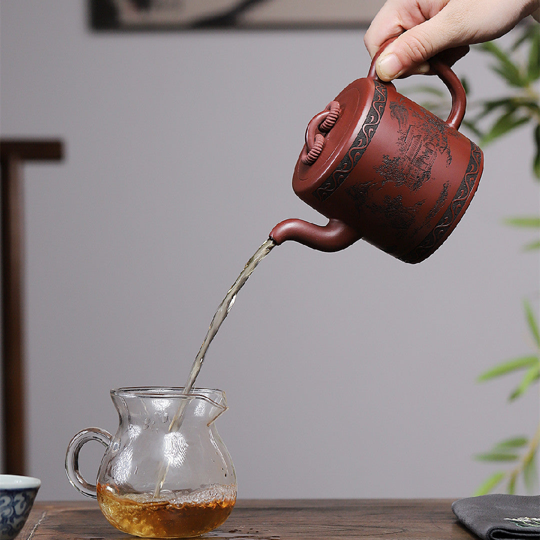 Shuang Quan Yixing Longxue Clay Teapot – 370cc