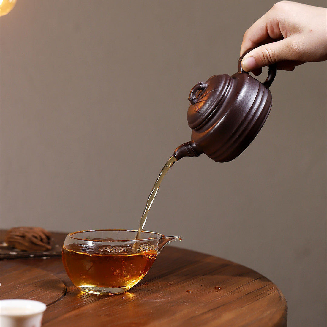 Zhu Gu Yixing Zisha Teapot – Original Purple Clay 200ml Handmade Teapot
