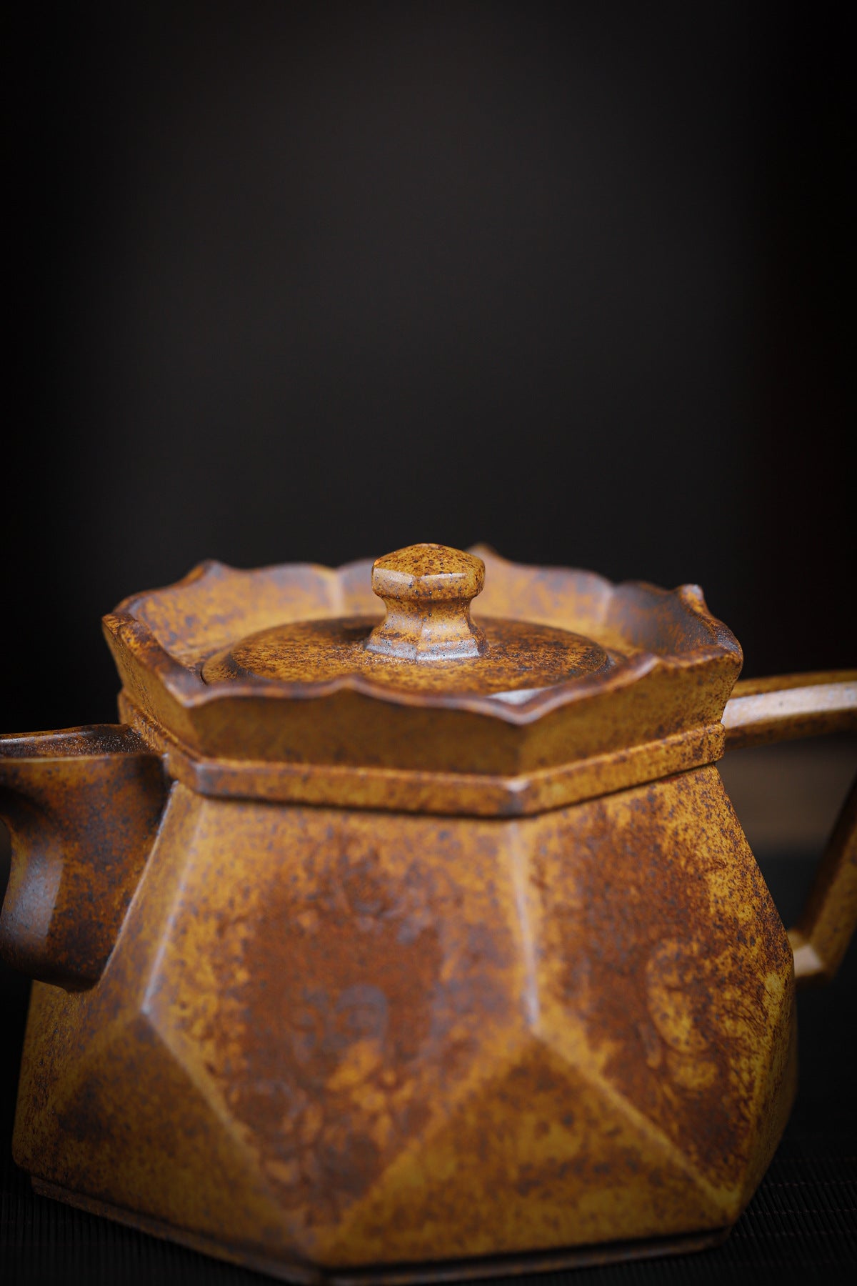 monk's hat high temperature segment mud purple sand teapot