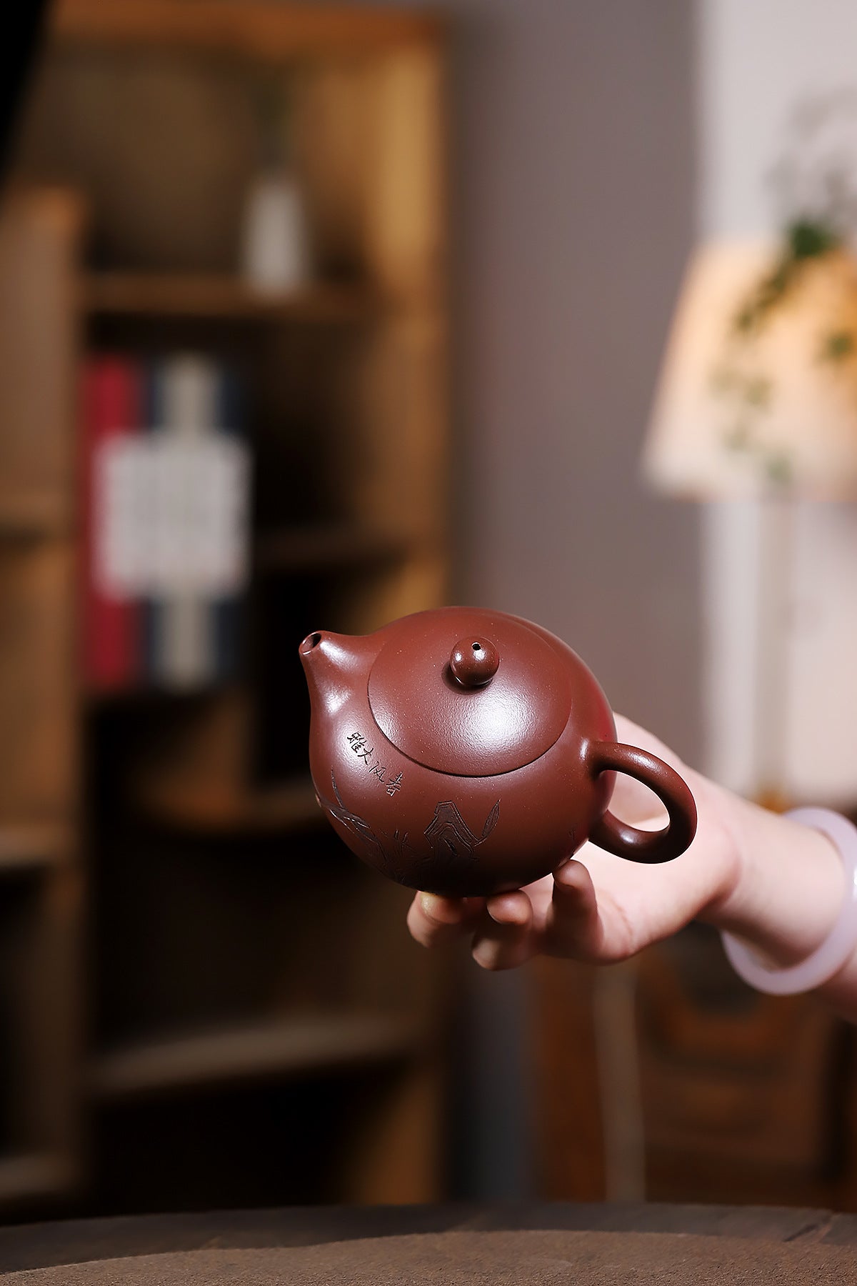 Orchid Xishi Purple Red Clay Zisha Pot