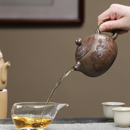 Successful Xishi Zisha pot high temperature reduction burning