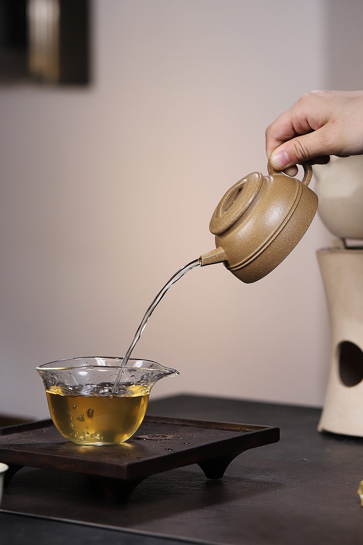 Shuangxian Yunhua Zisha Teapot, Old Duanni Clay, 180 ml