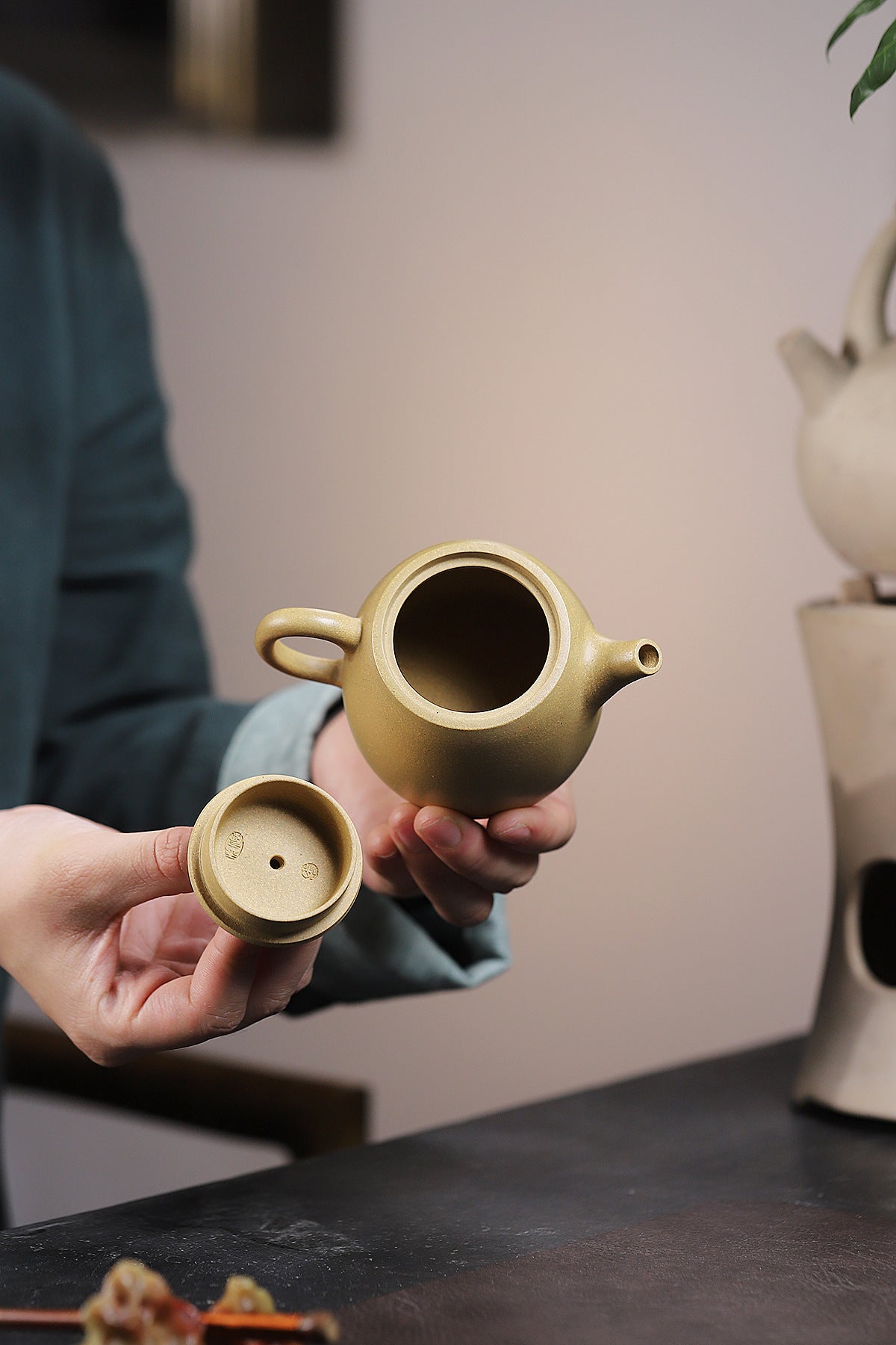 Handuo Purple Clay Pot Raw Ore Beige Clay