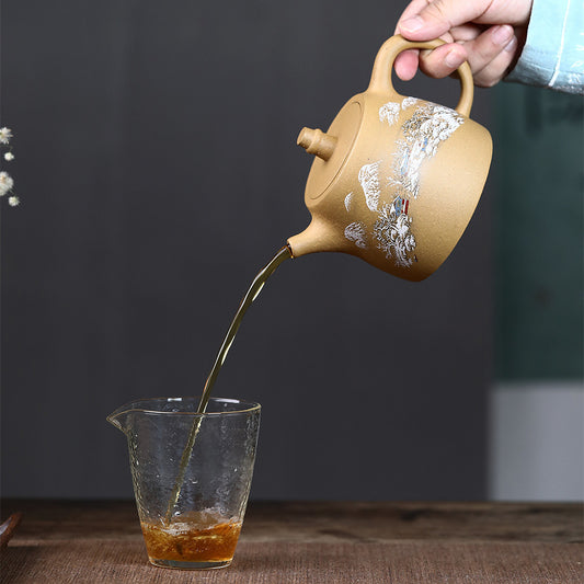 Snow mountain Handuo Zisha pot raw ore section mud