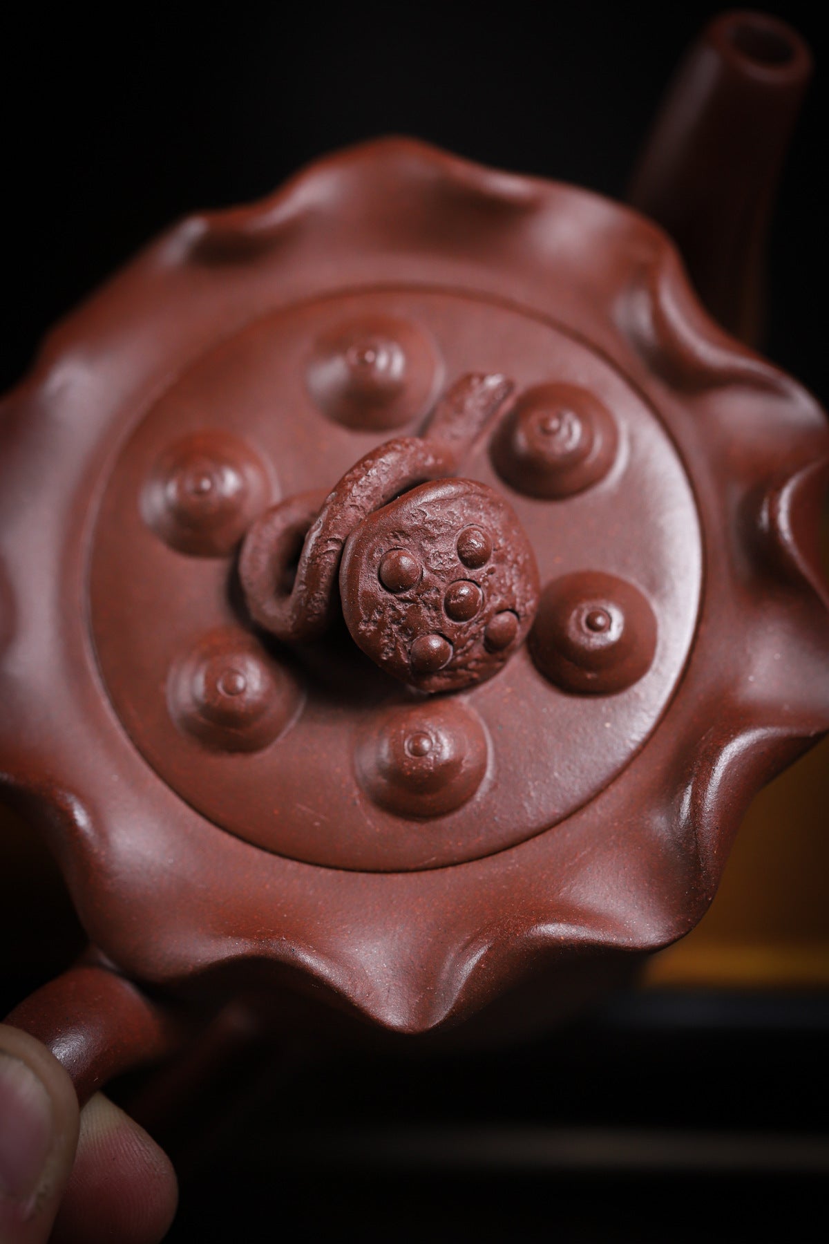 Lotus Seed Red Skin Dragon Famous Handmade Exquisite High Purple Sand Teapot