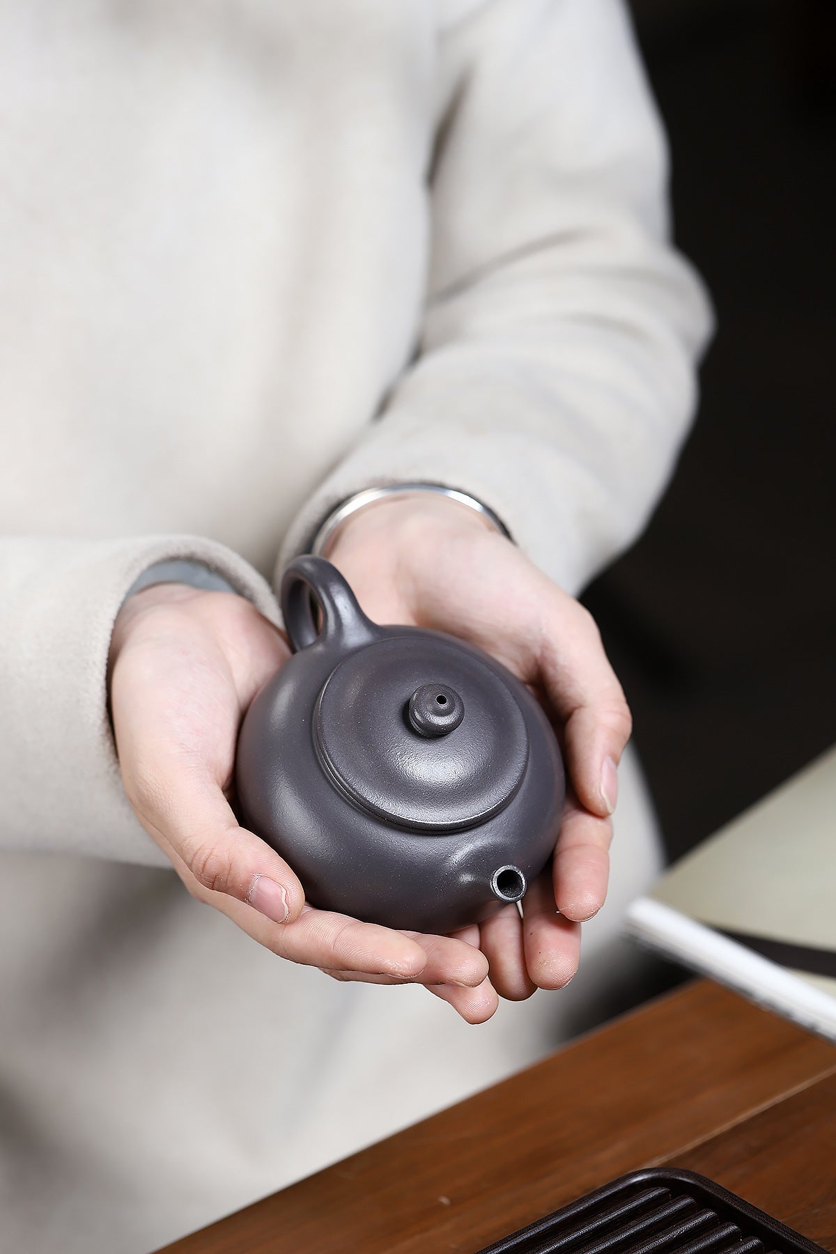 Hanjiang azure mud purple clay pot