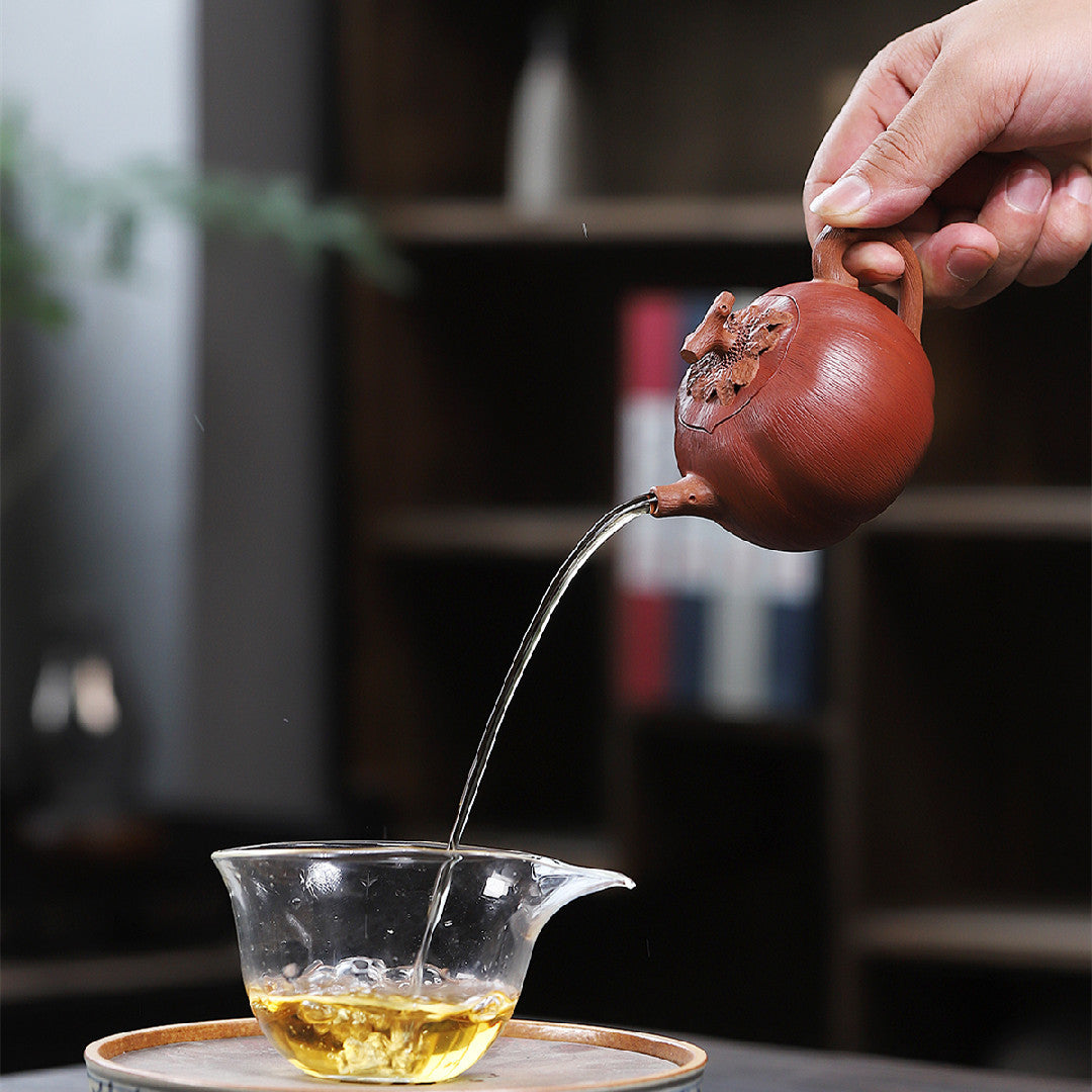 Shi Zi Hua Qi Yixing Teapot – Original Qing Shui Ni Clay, 180ml