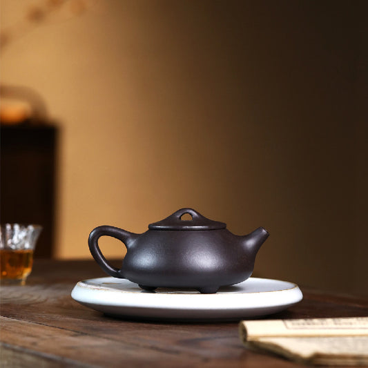 Stone Ladle Purple Clay Pot Raw Ore Black Galaxy