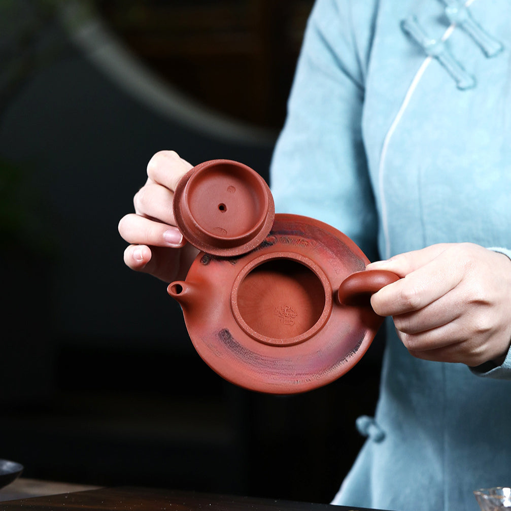 Virtual flat purple clay pot raw ore clear cement