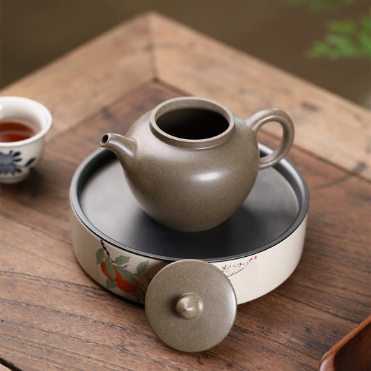 Lotus Seed Zisha Pot Home Treasure Crab Shell Green