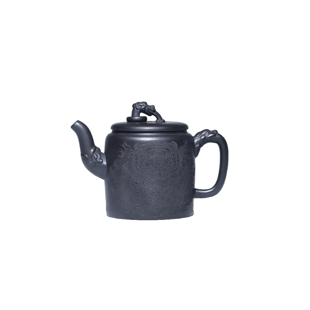 Palace Lantern Zisha Pot Raw Ore Yellow