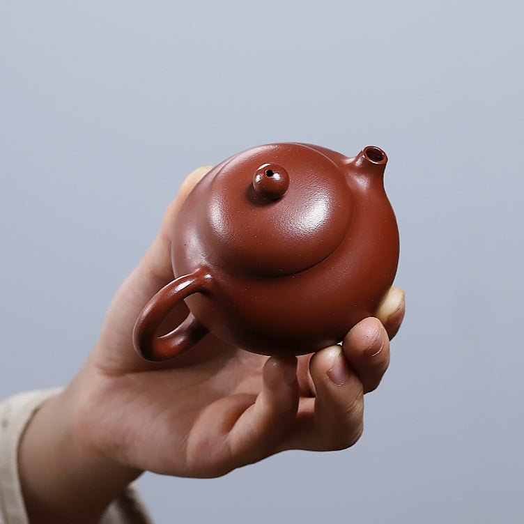 Sketch Wendan Zisha pot raw ore red leather dragon