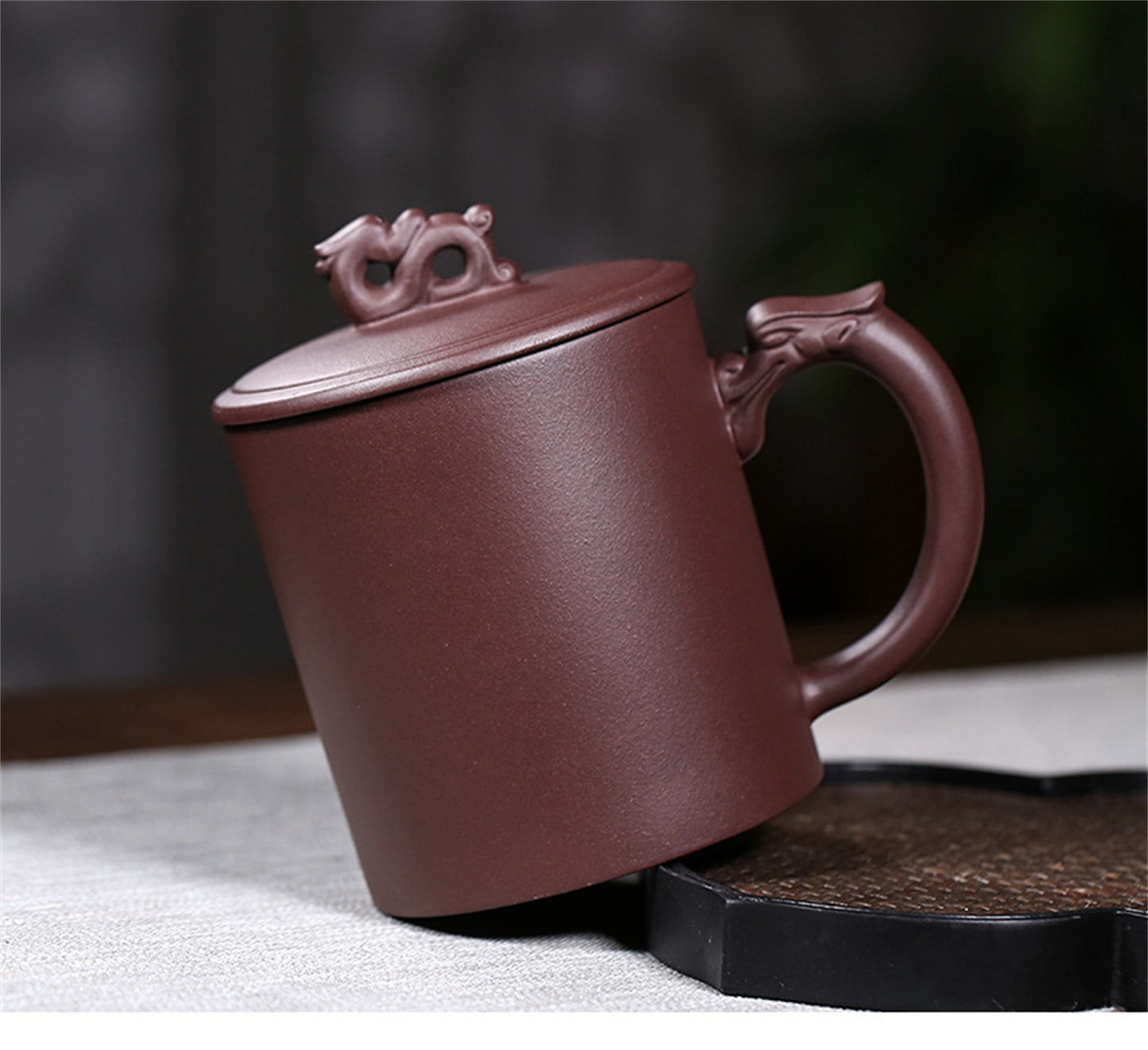 zisha cup Zi Sha purple clay handmade dragon