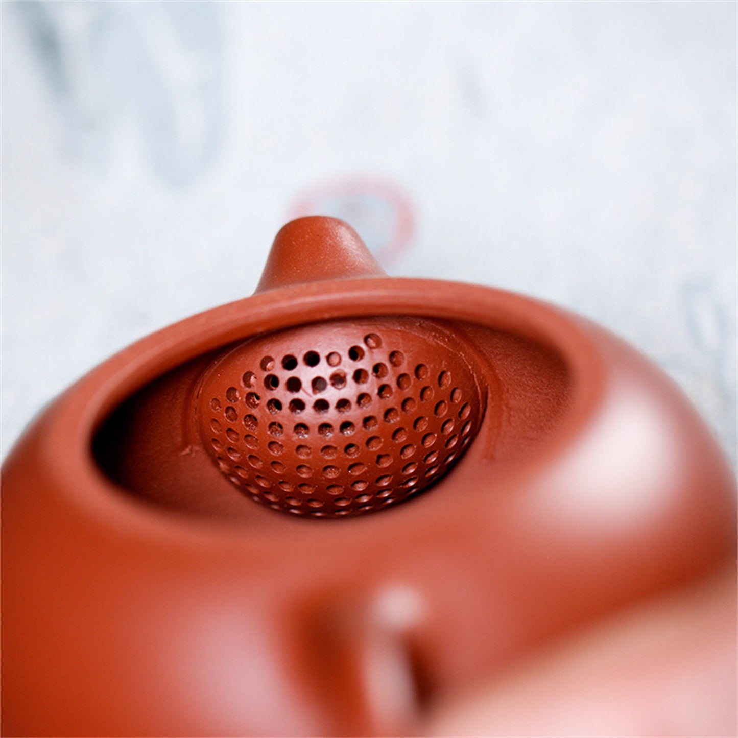 Yixing Teapot Kingdom Wang hand-made purple sand pot Dahongpao ball hole