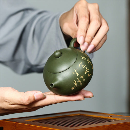 Zisha Teapot purple sand Raw Mine Downhill Mud Gift package