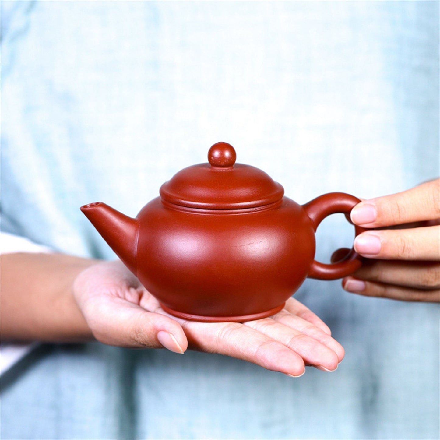 Zisha TeaPot Kingdom Wang hand-made purple clay pot Gift package