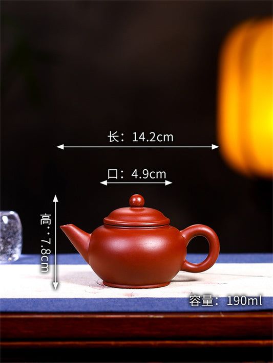 Zisha TeaPot Kingdom Wang hand-made purple clay pot Gift package