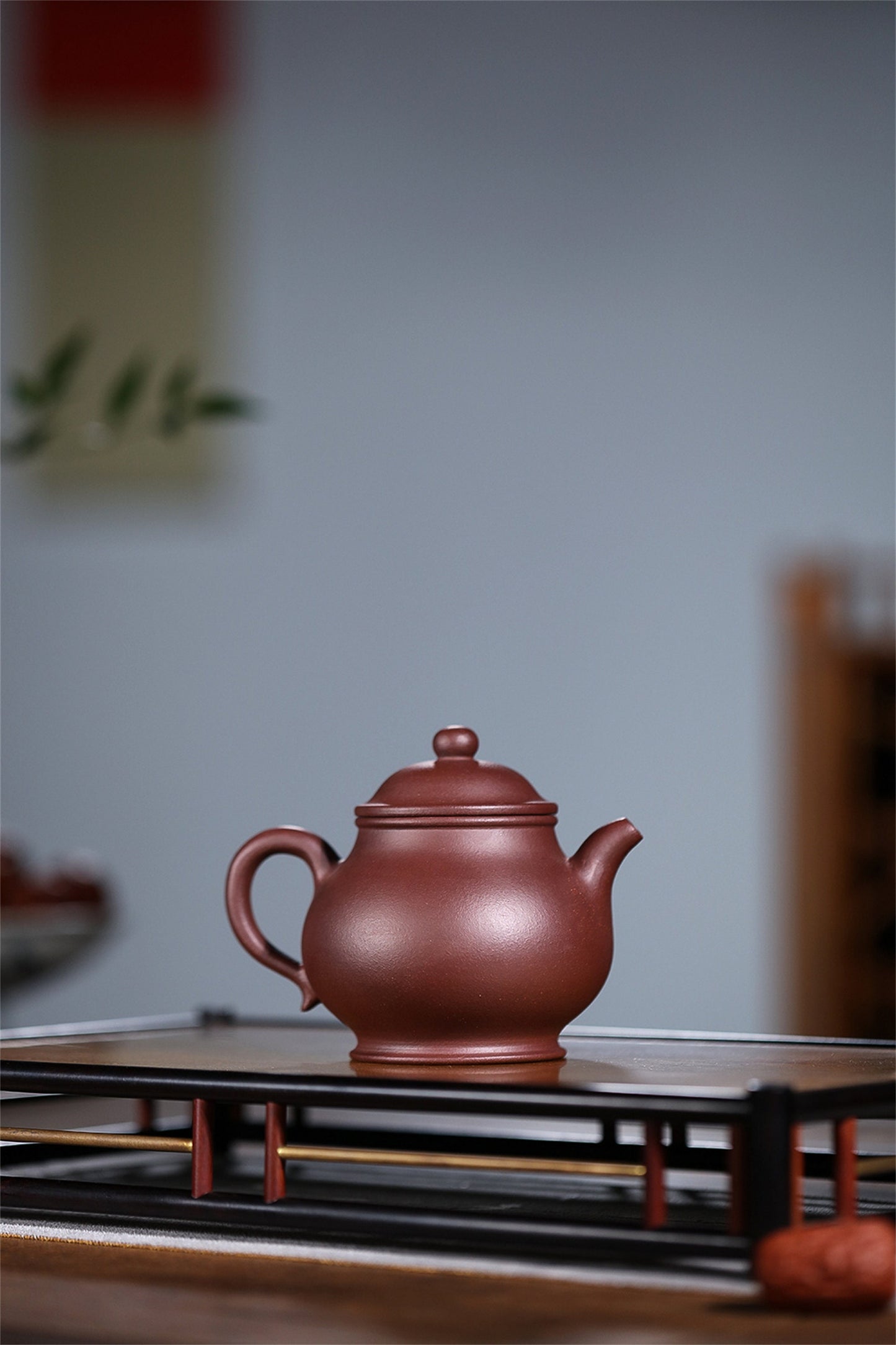 Zisha Teapot old purple clay high pan pot household kung fu teapot tea set Gift package