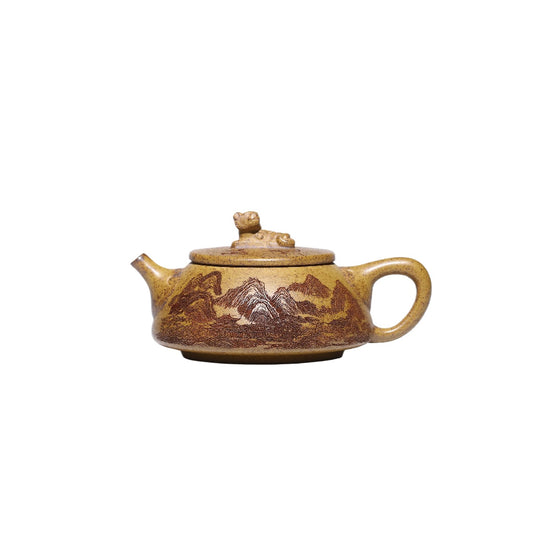 Crouching tiger, hidden dragon, high temperature segment mud purple clay pot