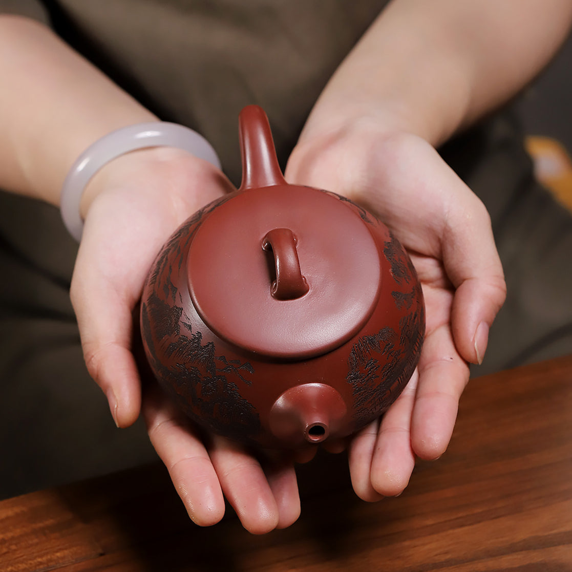 Yun scoop purple clay pot dragon blood sand