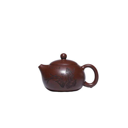 Orchid Xishi Purple Red Clay Zisha Pot