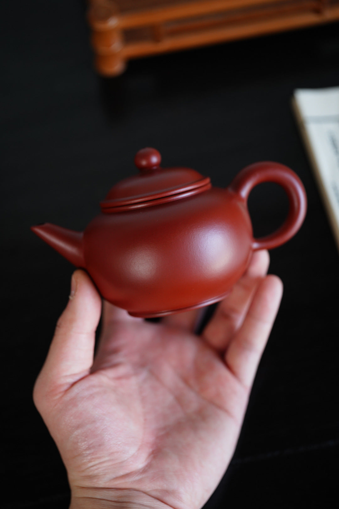 Shuiping Teapot Yixing Zisha Teapot 200ml original ore Dahongpao clay