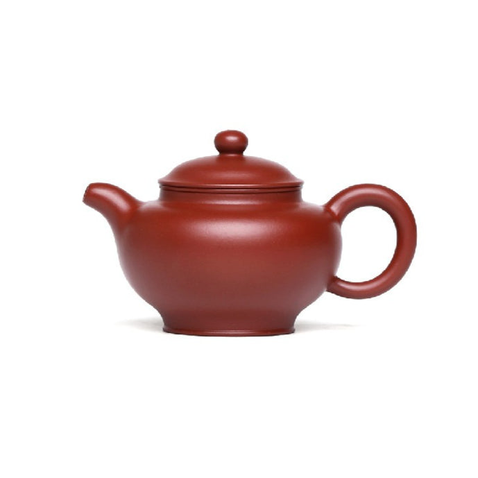 Duoqiu Teapot in Dahongpao Zisha Clay, 120 ml