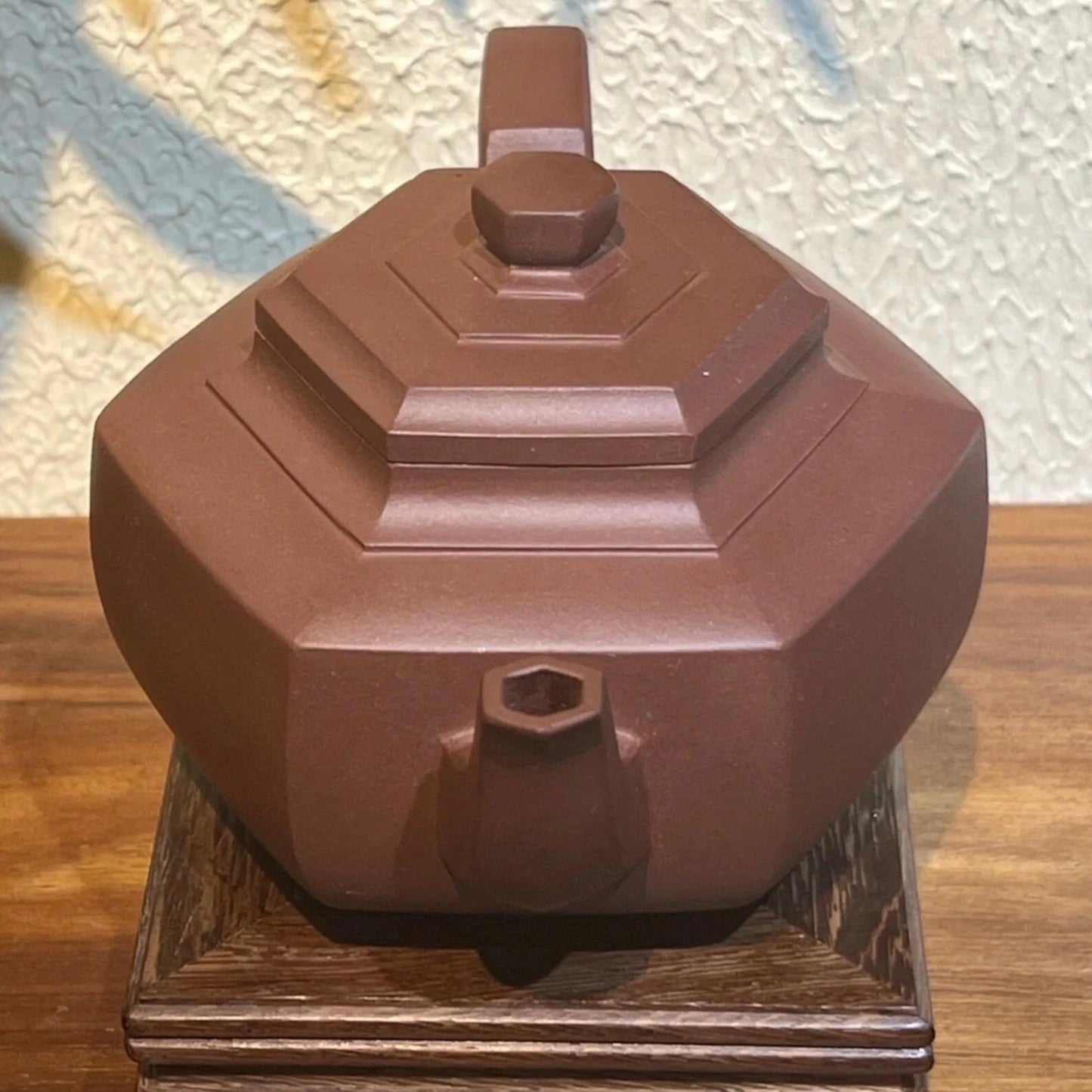 Handmade Yixing Zisha Teapot: Hexagon Xuehua, Qing Shui Ni Clay, 380ml Gongfu Tea Pot