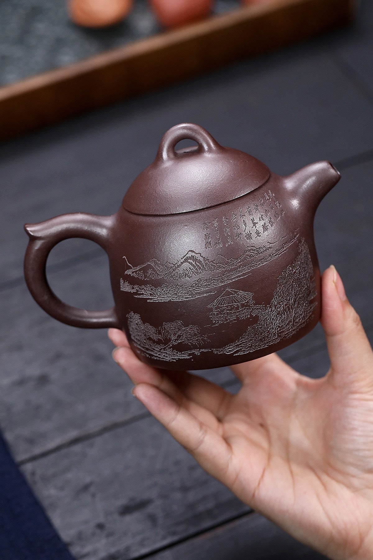 Shanshui Qinquan Purple Clay Pot Raw Ore Purple Clay