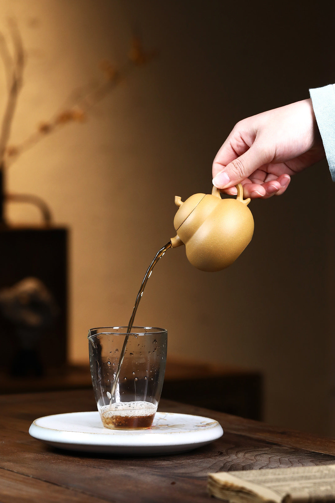 Hulu Gourd Teapot in Duanni Clay, 150 ml