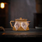 monk's hat high temperature segment mud purple sand teapot