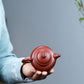 Duoqiu Teapot in Dahongpao Zisha Clay, 120 ml