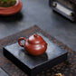 Wendan-Shaped Zisha Teapot in Red Bipi Clay, 130 ml