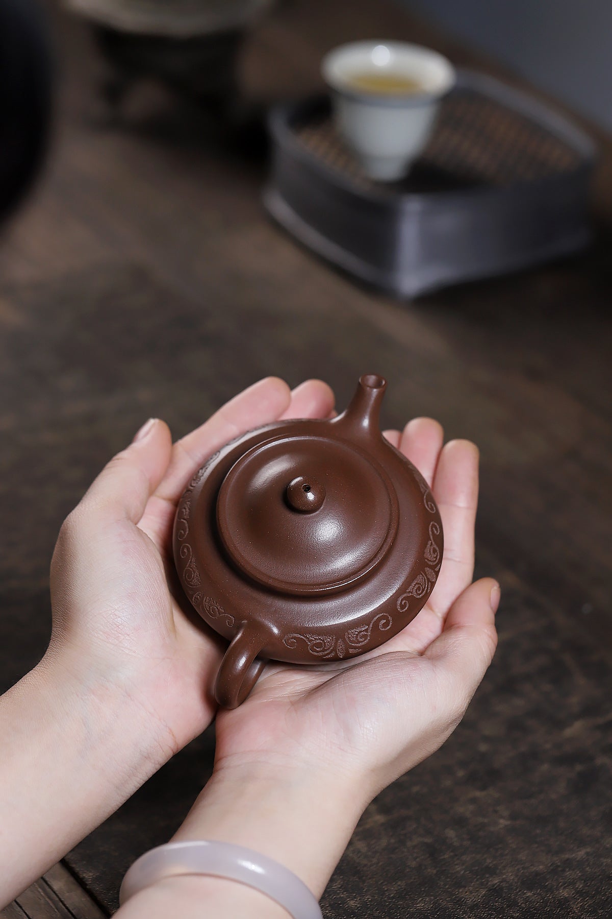 Virtual flat purple mud purple sand teapot