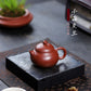 Wendan-Shaped Zisha Teapot in Red Bipi Clay, 130 ml