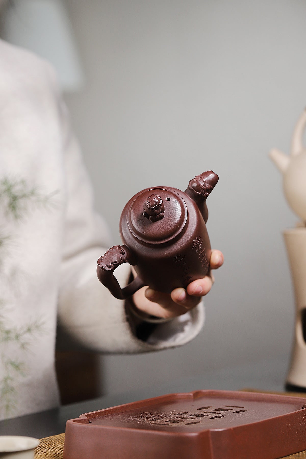 Jisi Zisha Teapot in Original Purple Clay, 320 ml