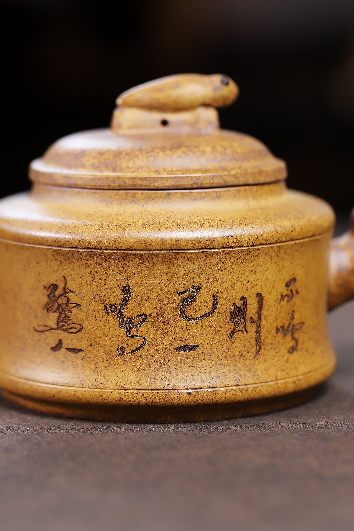 High temperature bamboo rhyme raw ore high temperature purple clay pot